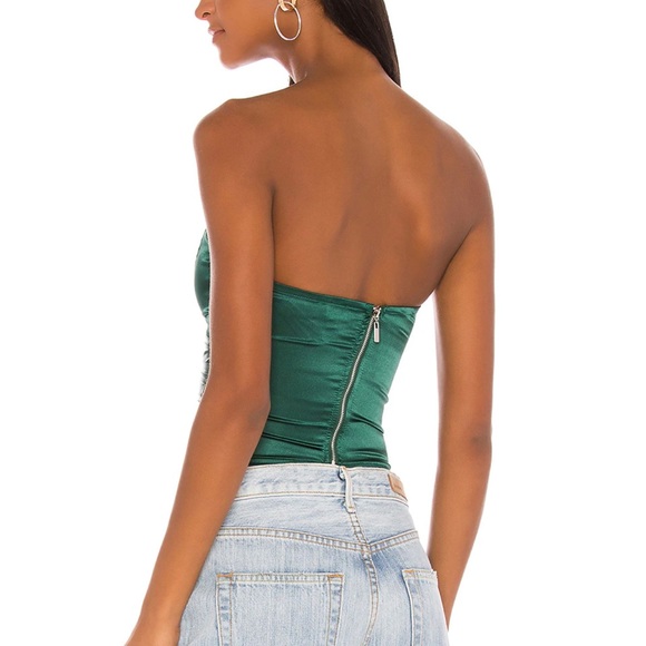 ❌SOLD❌ superdown Sevilla Corset Top in Green S - Picture 3 of 9